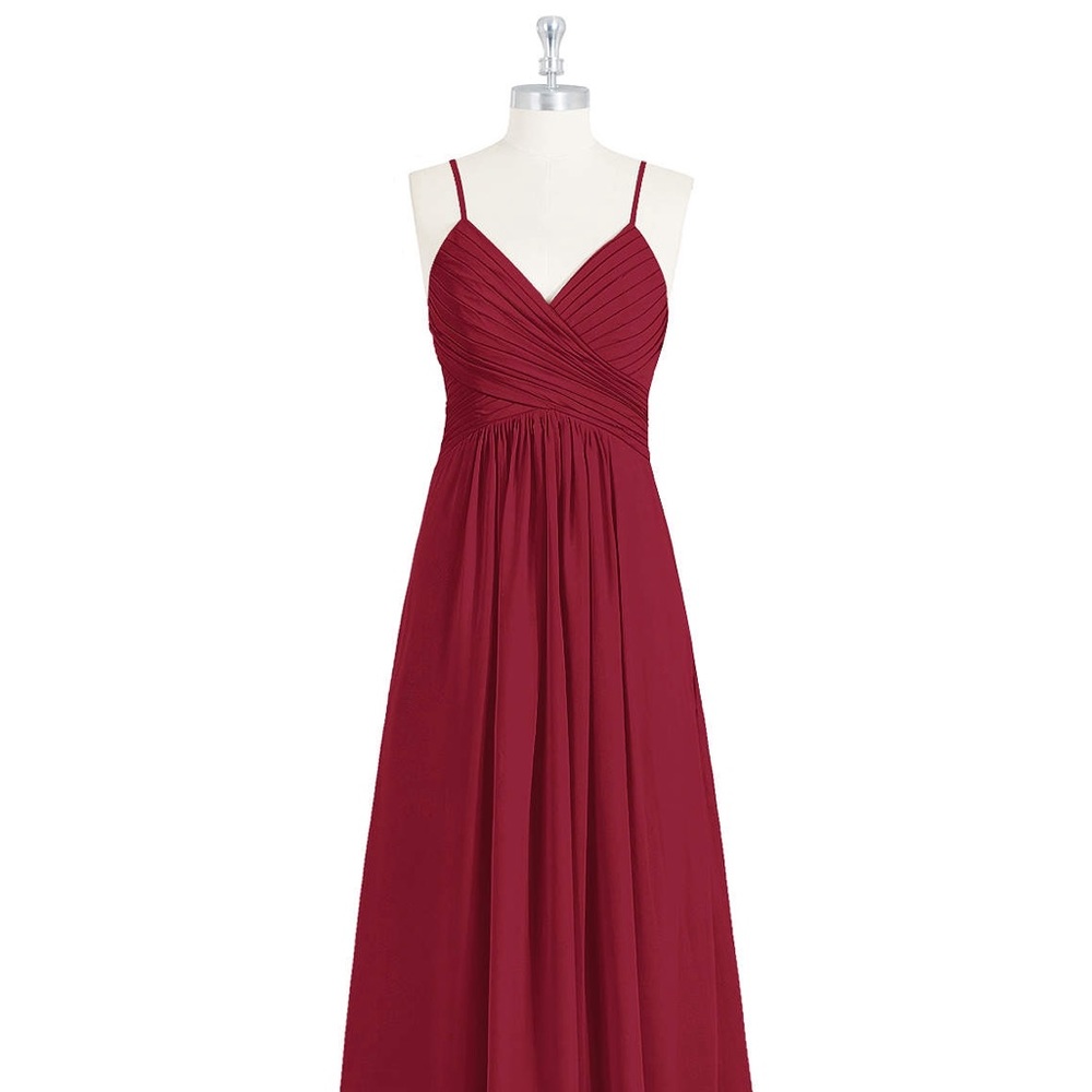 Azazie Haleigh Burgundy Bridesmaid Dress Size A2
